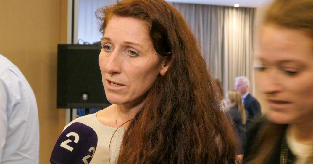 Lise Klaveness vid Uefas kongress i Lissabon. Norska förbundsbasen nobbad av Uefa