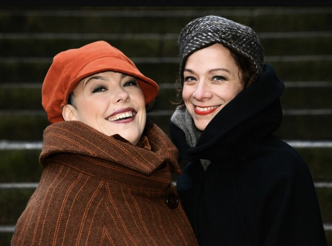 FOTO: Per Arvidsson/TT Lise och Gertrud iklädda höstkläder