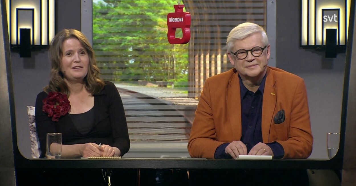 Finalen i På spåret blev en riktig rysare. Louise Epstein, Thomas Nordegren