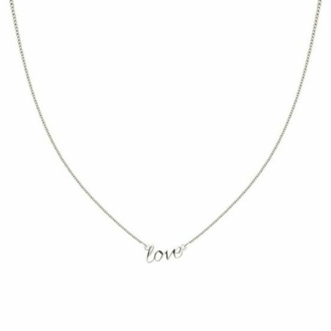 Halsband med kärlekstext