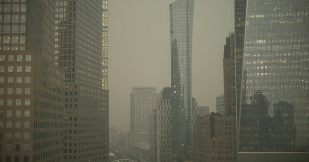 Brandrök från Kanada drar in över New York