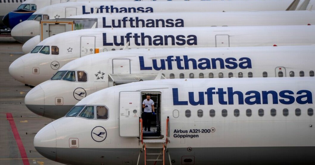 Lufthansas plan blir kvar på marken. Arkivbild. It-haveri stoppar Lufthansas plan