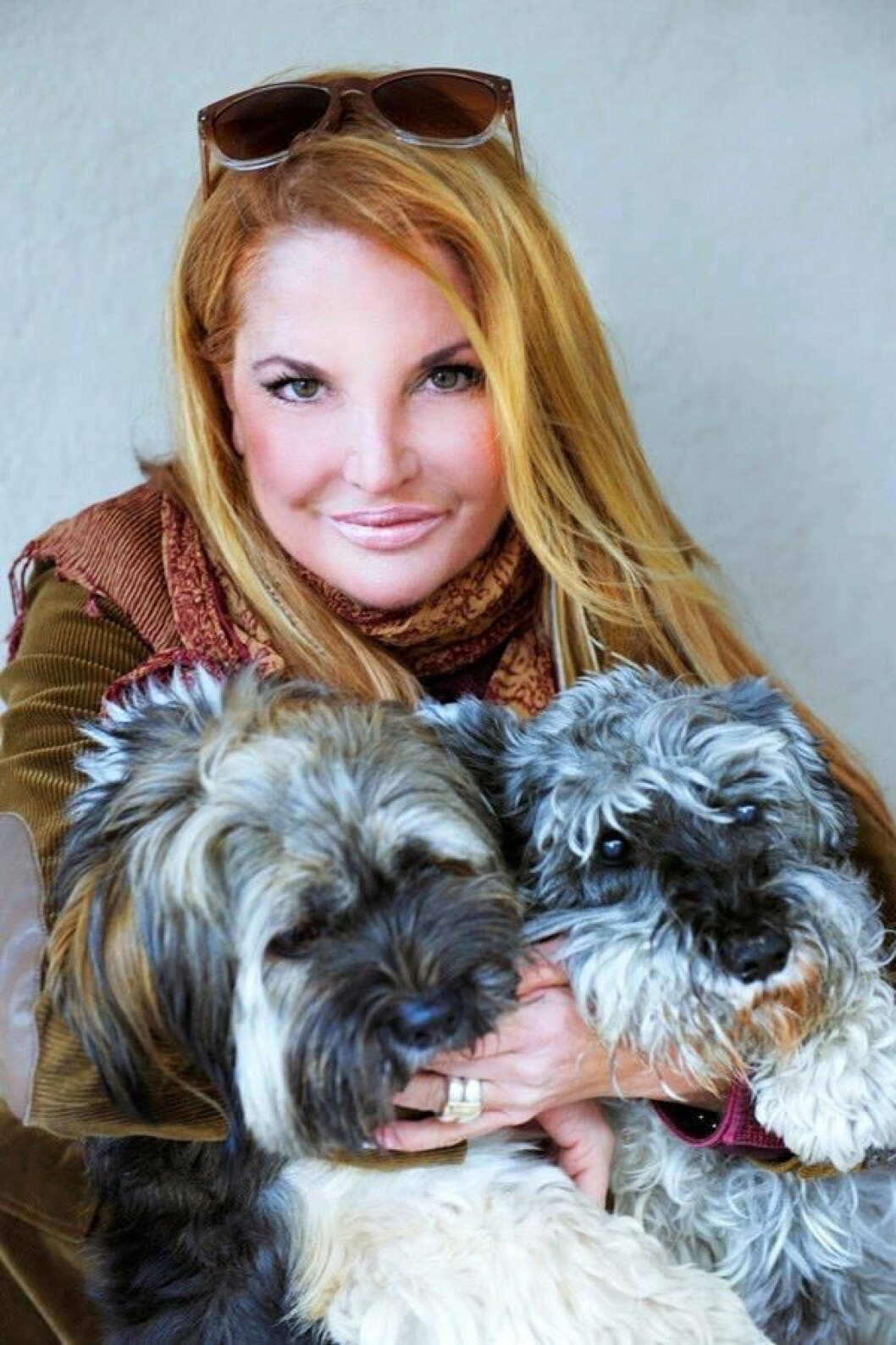 Lulu Carter med Jaxson och Buster. Foto: Privat Lulu Carter, Jaxson och Buster