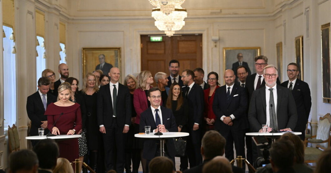 M och KD kallar sig inte feministiska partier till skillnad från Liberalerna. Arkivbild. 13 av 23 i regeringen kallar sig feminister