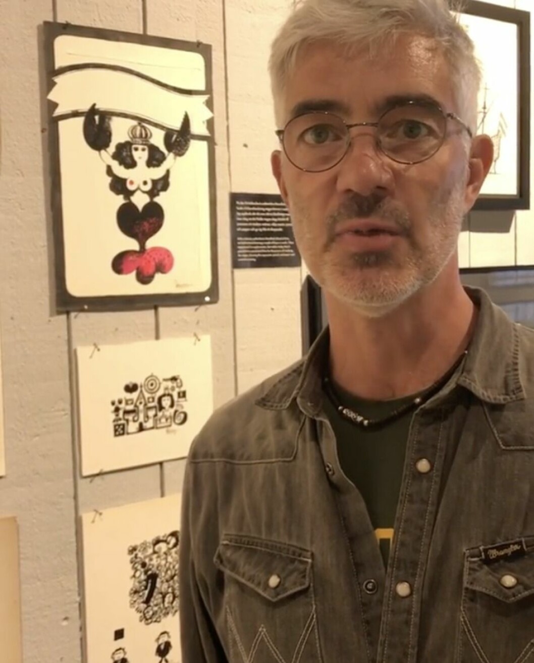 Max Åberg på Åbergs museum