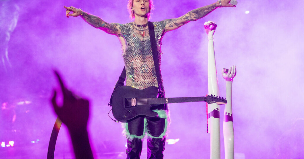 Machine Gun Kelly har turnerat i Europa sedan juni. Arkivbild. Gröna Lund: Konserterna kommer inte påverkas