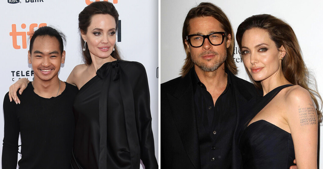 Maddox Jolie-Pitt med föräldrarna Angelina Jolie och Brad Pitt