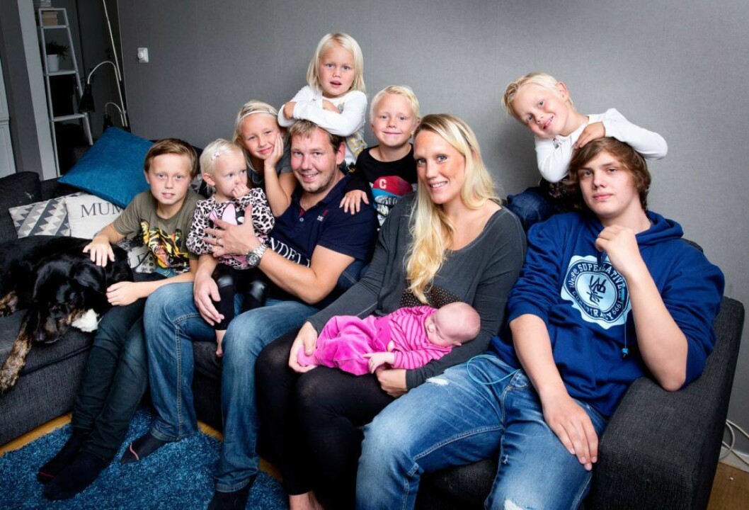 Hela familjen samlad! Hela familjen samlad!