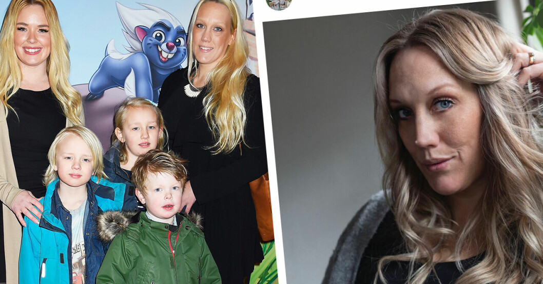 Madeleine Ilmrud med några av sina barn