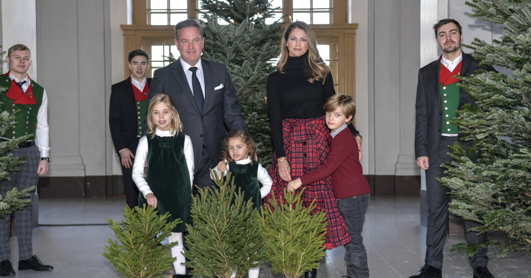 Prinsessan Madeleine, Chris O'Neill och barnen Leonore, Nicolas och Adrienne