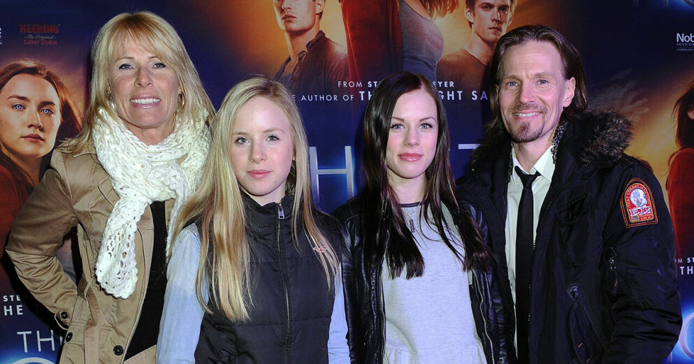 Magnus med ex-frun Sofie och barnen Linn och Moa 2013. Magnus Bäcklund med ex-frun Sofie och barnen Linn och Moa 2013.