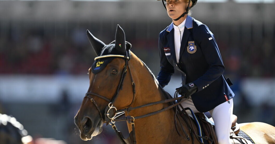 Malin Baryard Johnsson och hästen Indiana. Arkivbild. Baryard Johnsson tvåa i Mexiko