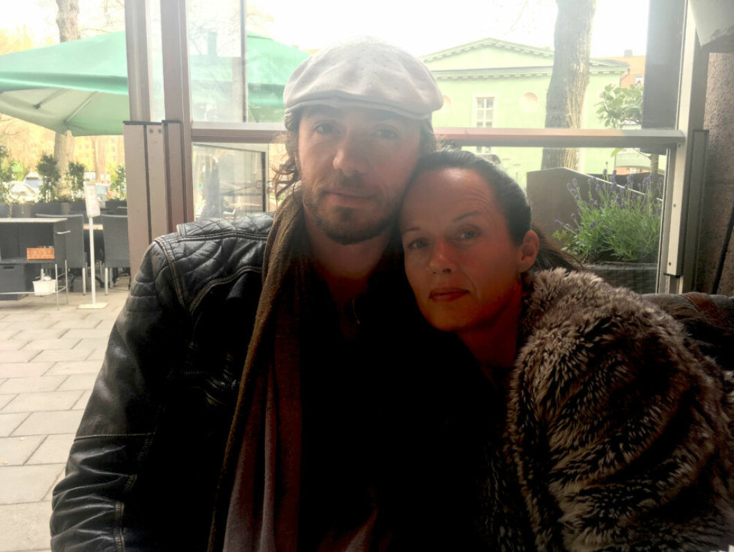 Malin och Pablo på kärleksresa i Sverige. Foto: Privat