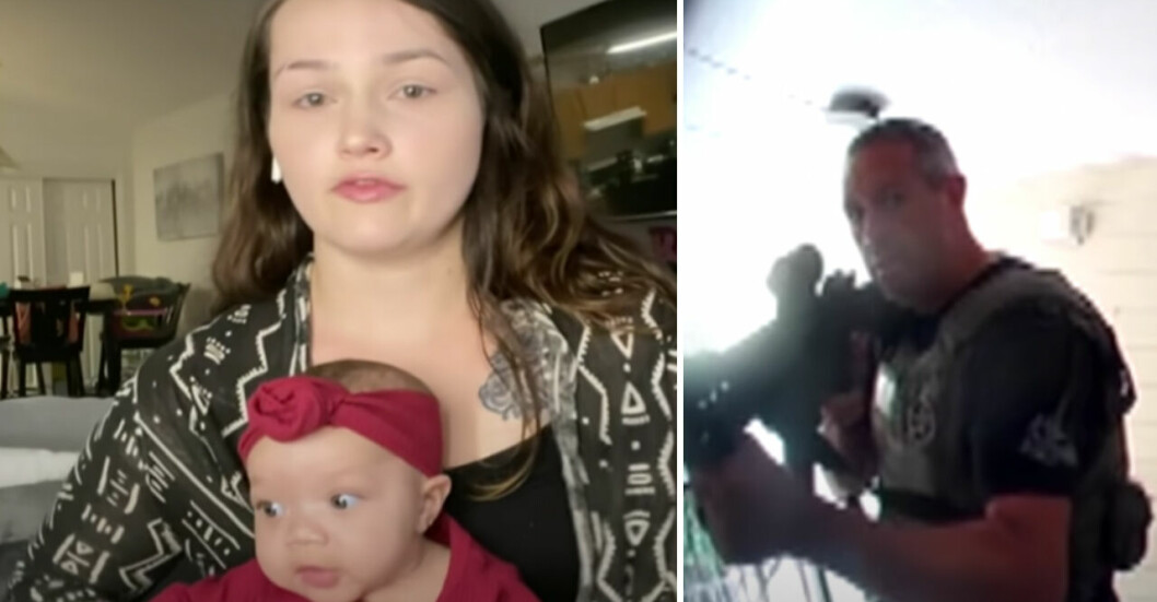 Polis stormade in i fel lägenhet – mamma och bebis vaknade i skräck