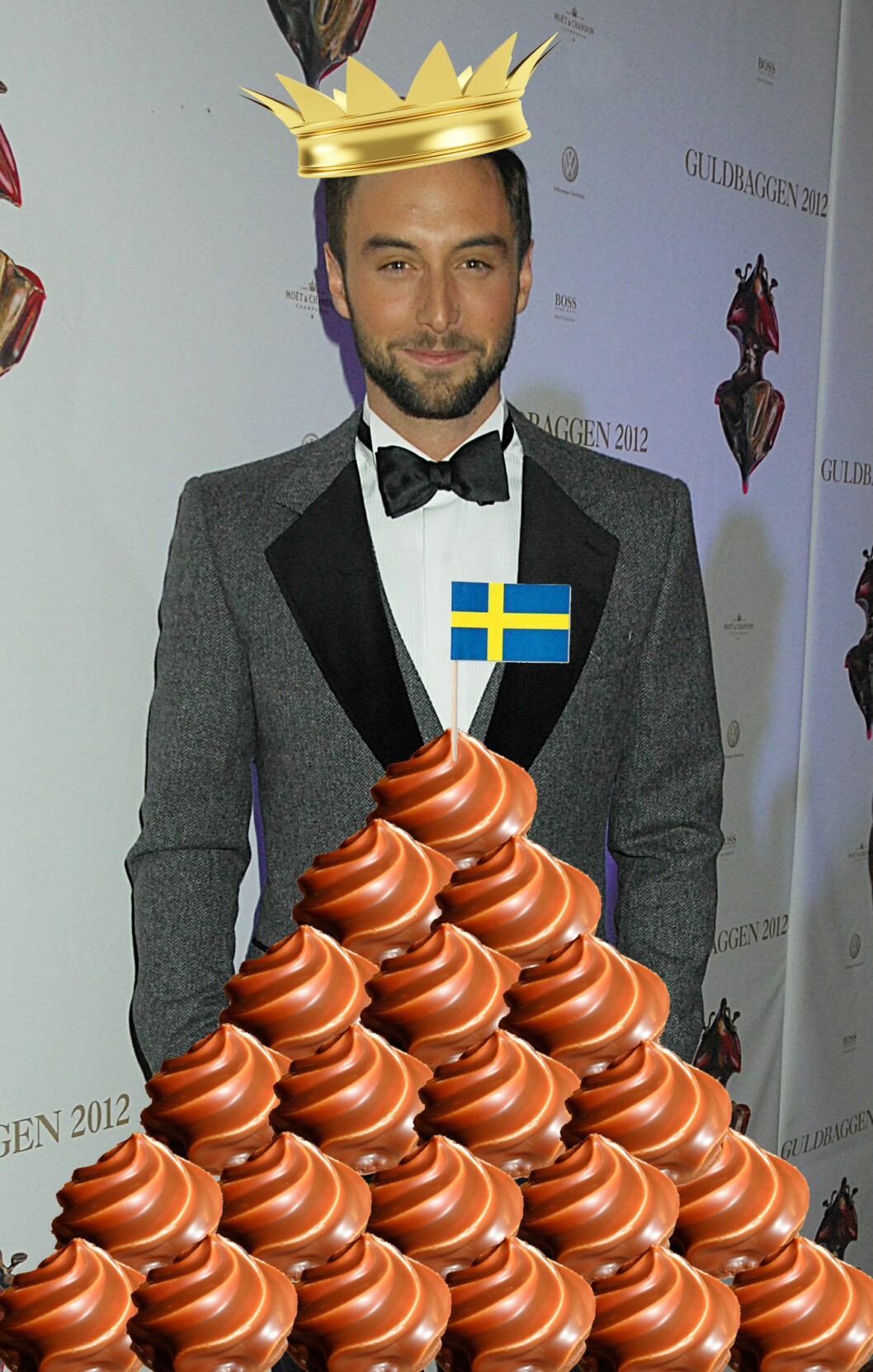 Måns med bara 21 mums-mums. Han kan alltså köpa 242 187 stycken till. Obs! Bilden är ett montage. Foto: Jonas Hessman DSC_0488