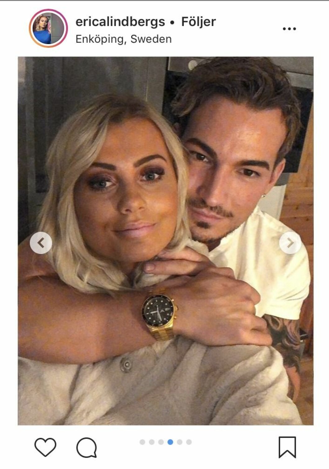Erica och Marcelo firade Valborg tillsammans.