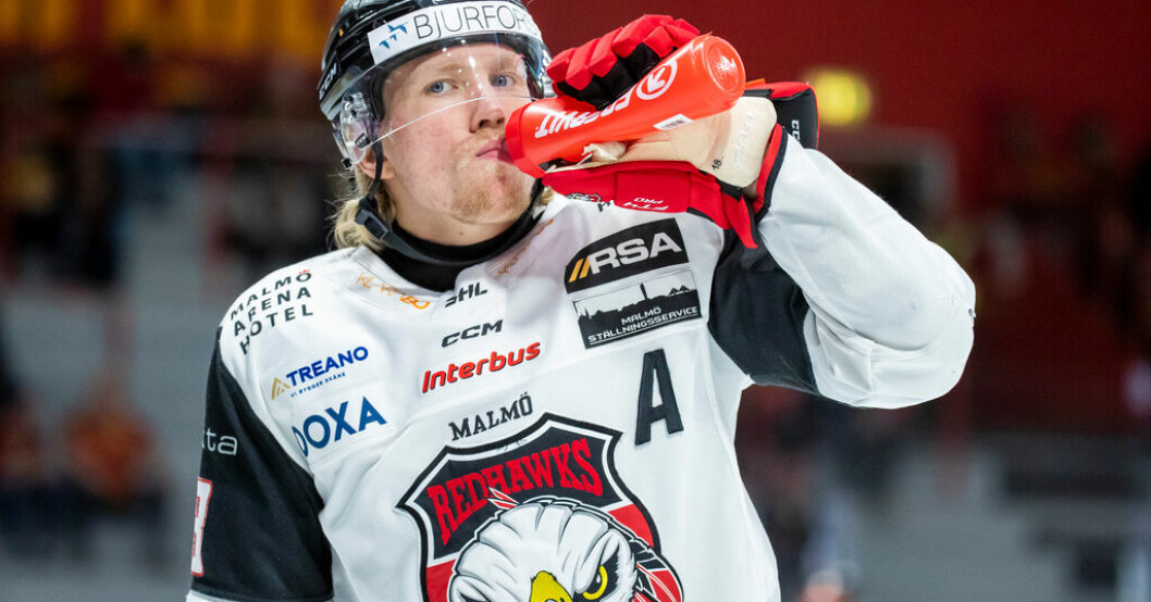 Marcus Sylvegård är en av debutanterna i Tre Kronors trupp till landskamperna mot Danmark. Arkivbild. Tre Kronor: Hallams trupp mot Danmark