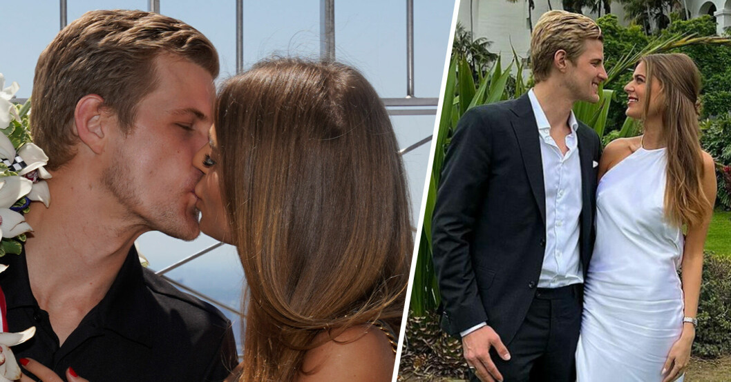 Marcus Ericsson och kärleken Iris har gift sig i hemlighet.