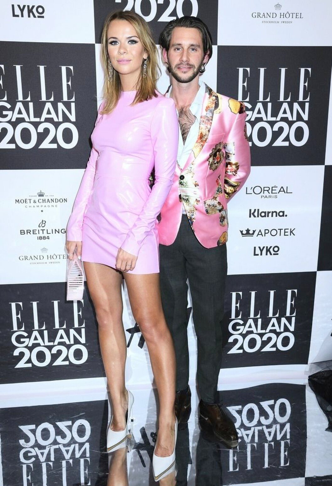 Margaux och Jacob på Elle-galan 2020. FOTO: Karin Törnblom/TT Margaux och Jacob på Elle-galan 2020.