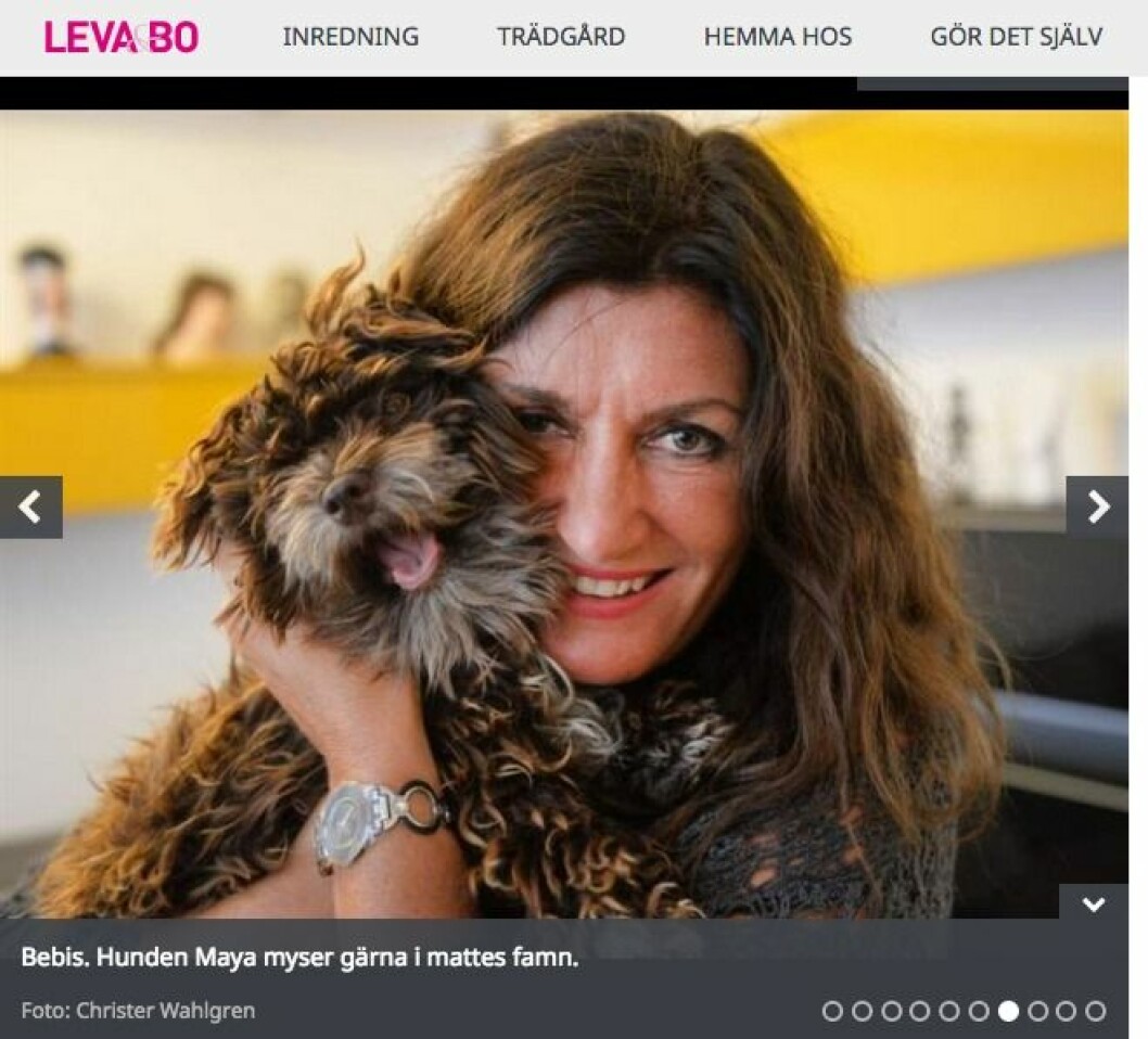 Marie Jungstedt visade upp huset på Gran Canaria och hunden Maya för Expressen Leva & Bo förra sommaren.