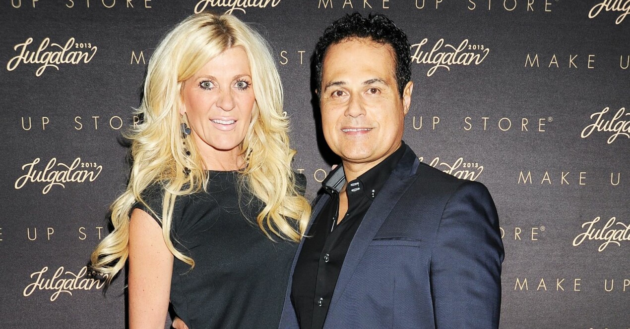 Maria Montazami och maken Kamran på premiär. Maria Montazami och maken Kamran
