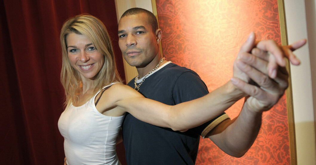 Maria med danspartnern George Scott 2009. Maria Bild (Karlsson) med George Scott 2009.