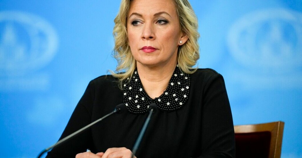 Maria Zacharova, talesperson för Rysslands utrikesdepartement, tar strid med utförliga avslöjanden om spioneri i nordiska länder. Arkivbild. Ryssland viftar undan spionavslöjanden