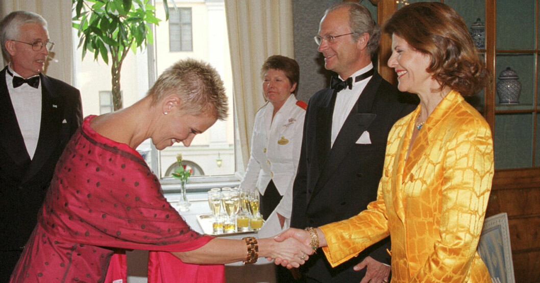 Drottningmöte! Världsstjärnan Marie och drottning Silvia år 2000!