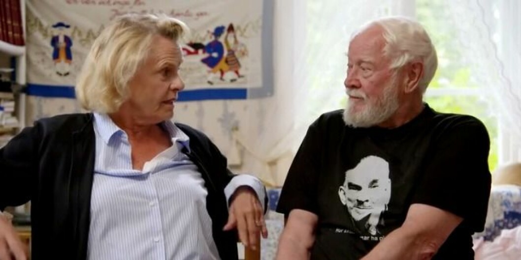 Marie Göranzon och Jan Malmsjö i “Tillsammans med Strömstedts”.