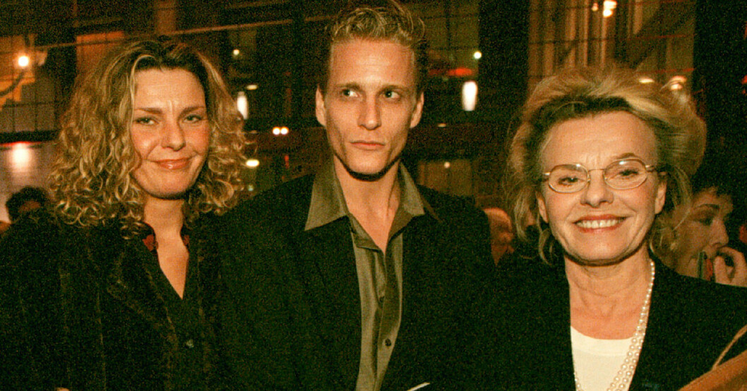Marie med barnen Lolo och Jonas 1999.