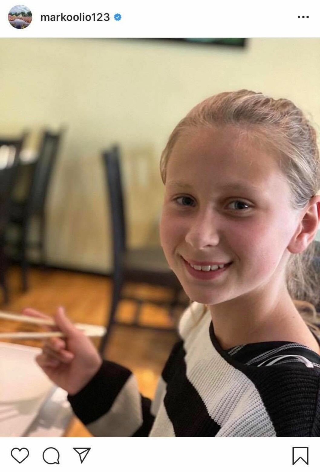 FOTO: Instagram Markoolios dotter Moa