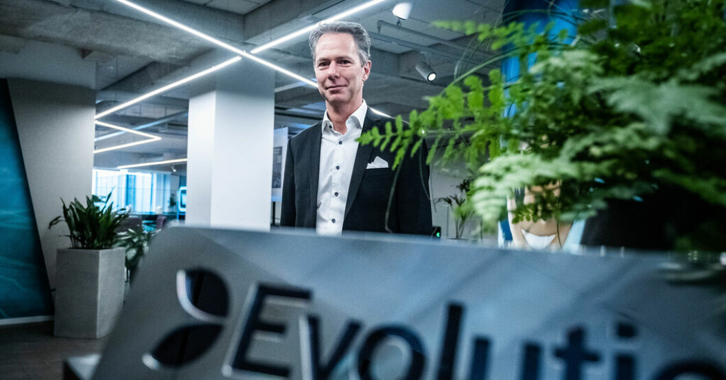 Martin Carlesund, vd för Evolution. Arkivbild. Högre vinst för Evolution