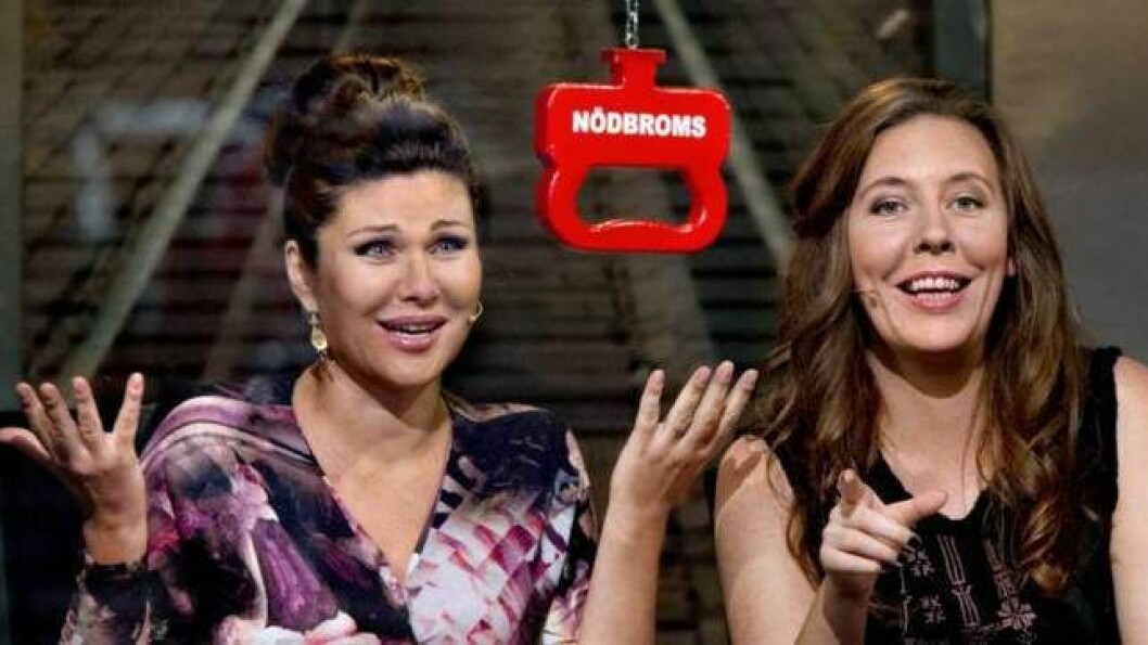 Martina Montelius och Dominika Peczynski i <em>På spåret</em> 2013. Foto: SVTPlay Martina Montelius och Dominika Peczynski i På spåret 2013. Foto: SVTPlay Foto: SVTPlay