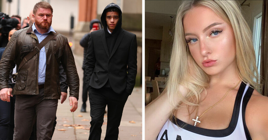 Mason Greenwood och ex-flickvännen Harriet Robson.