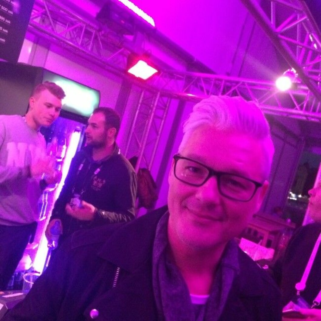 Mathias Holmgren var på finfint humör. Trots allt. Mathias Holmgren var på finfint humör. Trots allt.