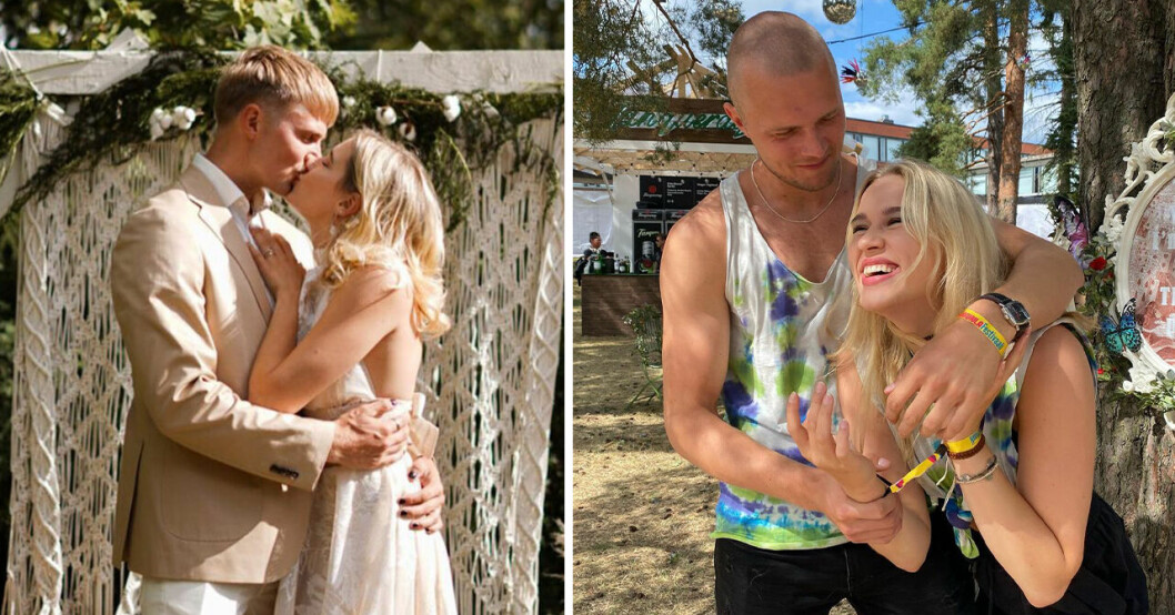 Matilda Eriksson är gift med sin styvbror. Nu berättar hon om deras första kyss.