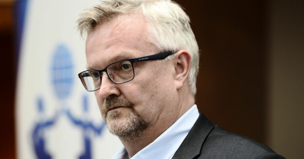 Mats Åkerlind, vice vd och förhandlingschef på Byggföretagen. Arkivbild. Arbetsgivarna kritiska till Byggnads lönekrav
