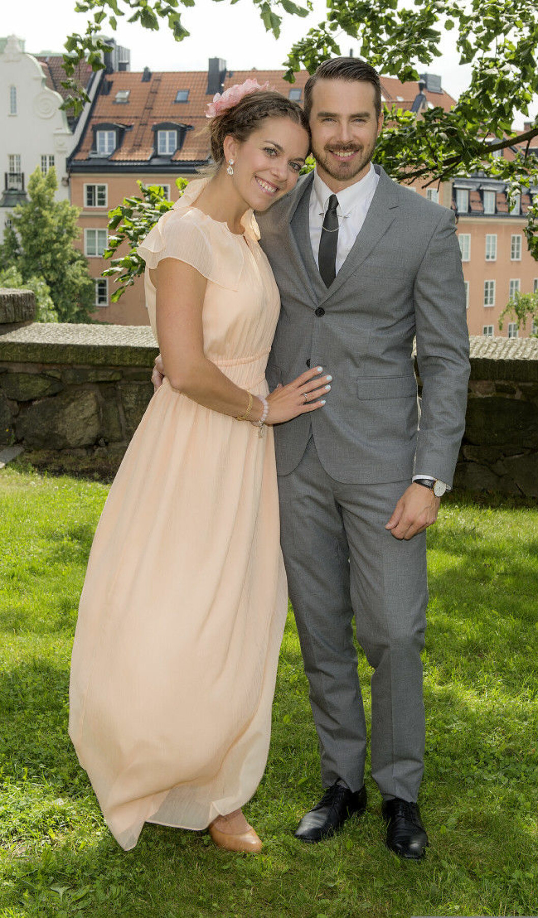 Katarina Noren och Mattias Andreasson Bobby Oduncus och Jimi Bennets bröllop på Engelbrektskyrkan, Stockholm 16-07-02 Foto ©Eero Hannukainen EEROBILD AB IBL *** Local Caption *** 06586360