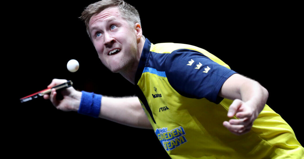 Mattias Falck åkte ut redan i första omgången i VM. Arkivbild. Mardrömsstart för Sverige i bordtennis-VM