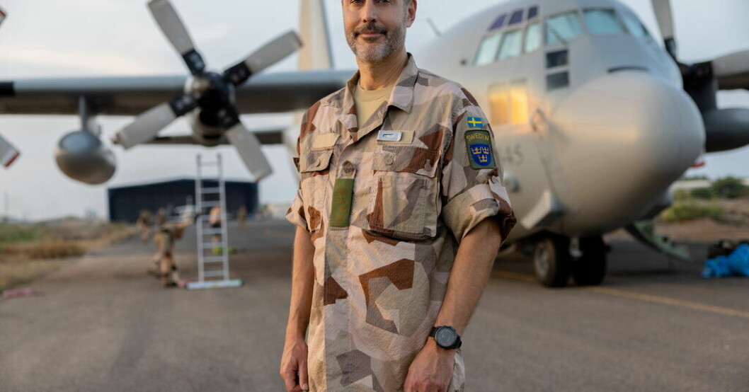 Mattias Ottis, ställföreträdande förbandschef på Skaraborgs flygflottilj F7, ledde den svenska styrkan på plats i Djibouti. Svenske översten: Bedömning minut för minut