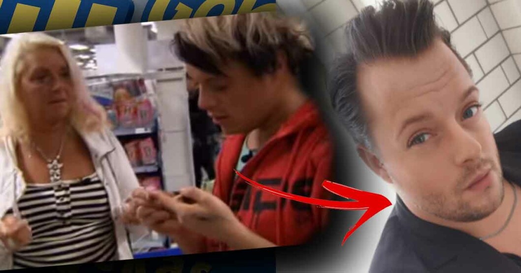 Mattiaz Björling tycker att han ändrats mycket sedan inspelningen – och stör sig på att flera år gamla repriser rullar i tv. Mattiaz Björling från tv-serien Ullared.