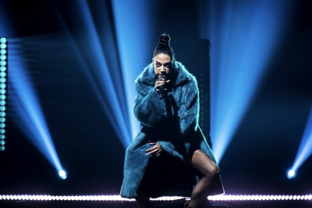 Maxida Märak i <span class=" italic" data-lab-italic_desktop="italic">Melodifestivalen </span>2018. MAXIDA MÄRAK i Melodifestivalen 2018