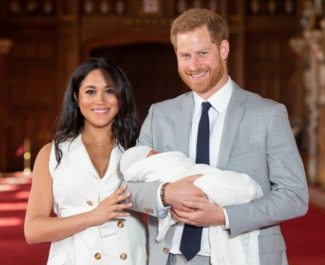 Meghan Markle och prins Harrys första bild på sonen.