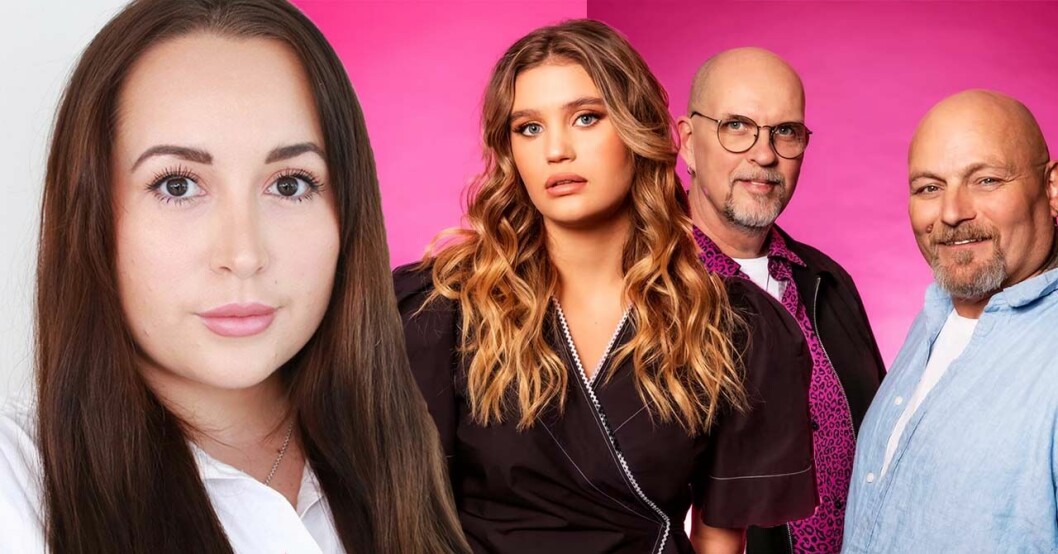 Gabriella Håkansson och deltagare i deltävling 3