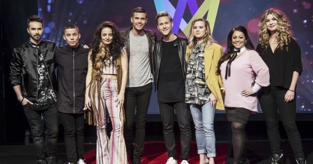 Melodifestivalen 2016, de tävlande i Göteborg. Från vänster: Mattias Andréasson, Albin, Mimi Werner, Robin Bengtsson, Viktor Frisk, Ace Wilder, Anna Book och Pernilla Andersson. Melodifestivalen 2016, de tävlande i Göteborg. Från vänster: Mattias Andréasson, Albin, Mimi Werner, Robin Bengtsson, Viktor Frisk, Ace Wilder, Anna Book och Pernilla Andersson.