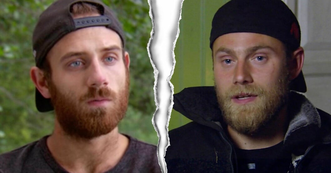 Mergim Qoqaj och Jens Rönnqvist i Farmen 2020.