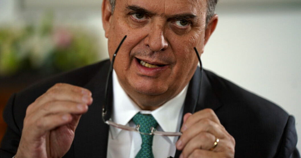 Mexikos snart före detta utrikesminister Marcelo Ebrard. Arkivbild. Mexikos utrikesminister avgår – vill bli president