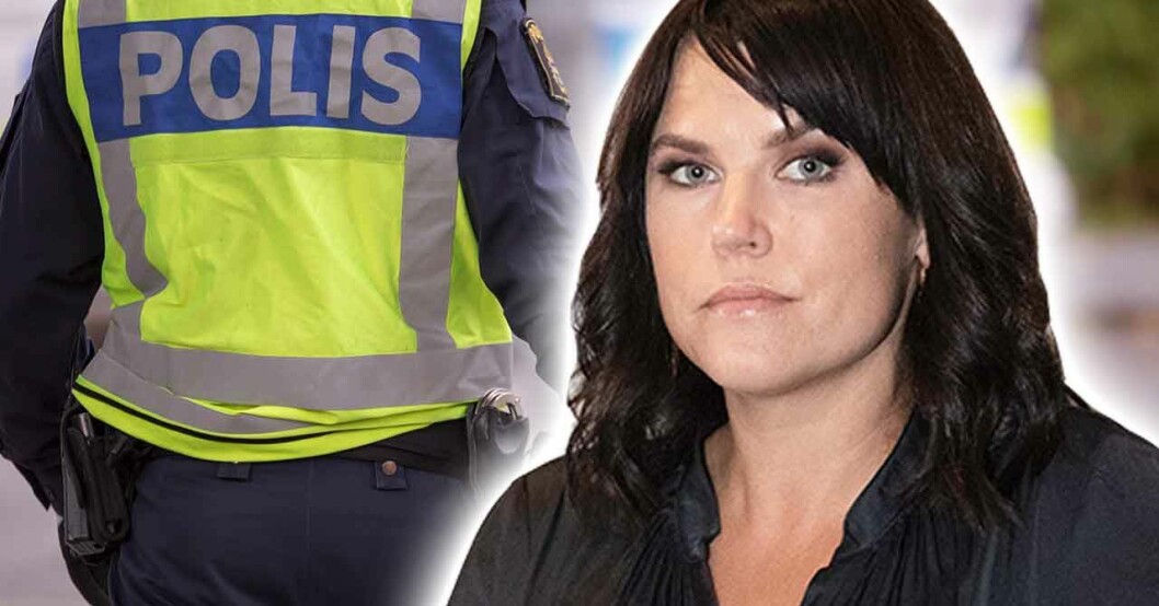 Mia Skäringer berättar om när hon blev konfronterad av polisen.
