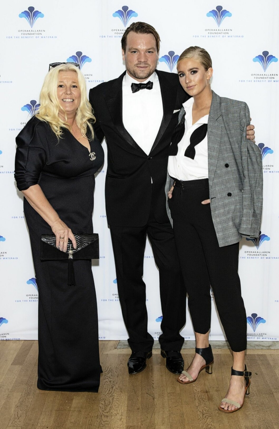 Mia Parnevik, Douglas Murray och Penny Parnevik. FOTO: Eero Hannukainen/TT Mia Parnevik, Douglas Murray och Penny Parnevik på röda mattan