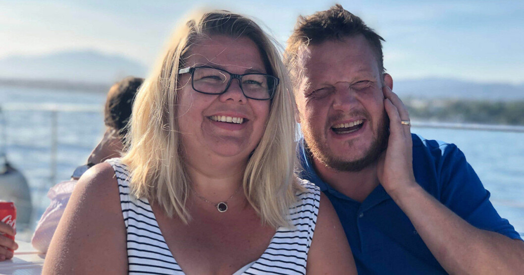 Robinson-Michael Björklund med frun Jenny.